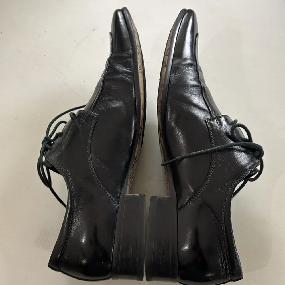 Ernesto‎ Dolani Black Leather Men's Oxford Dress Shoes Size EU38